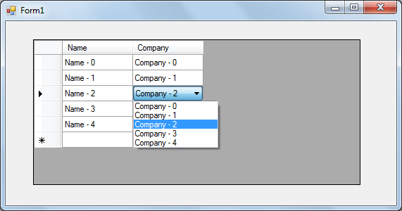 Techcohere Add Combobox Cell To Datagridview In C On Cell Enter